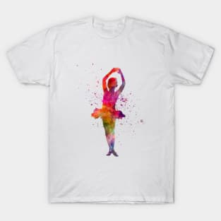 Ballet girl in watercolor T-Shirt